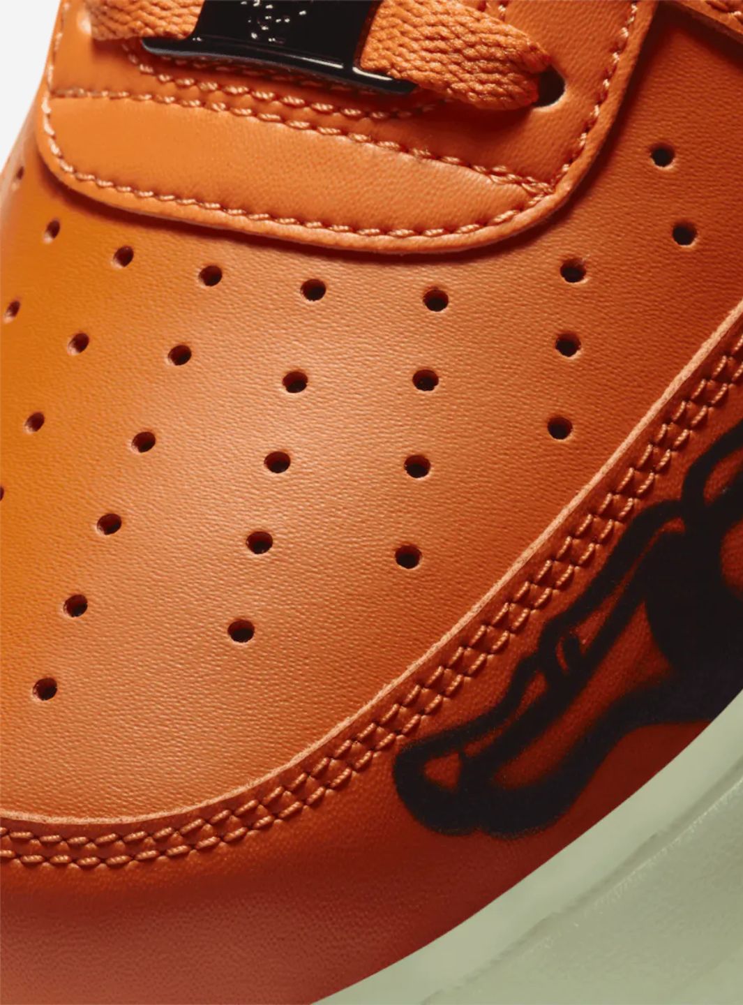 Nike Air Force 1 Low Orange Skeleton Halloween (2020)、NIKE、Cacoeks