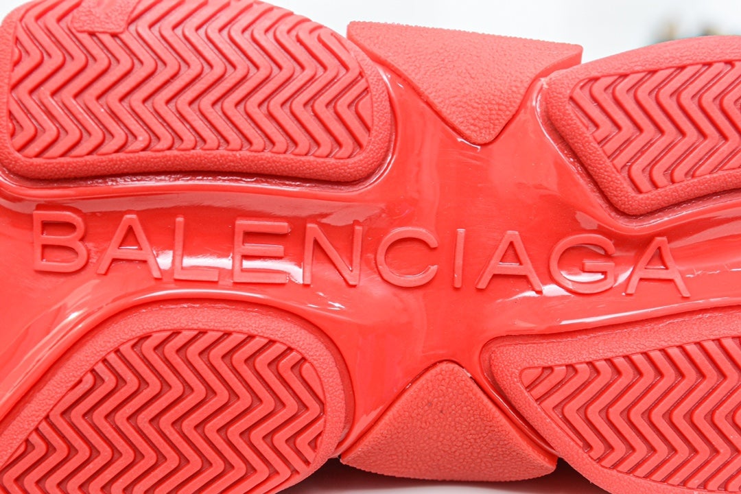 Balenciaga Triple S Sneaker All Over Logo Red、mysite、Cacoeks