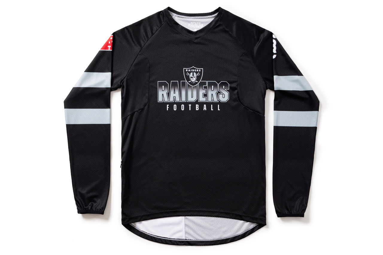 #NFLJ-LV – NFL Collection | Long Sleeve MTB Jersey – Las Vegas Raiders (Size Medium, Like-New – Washed for Photos)、mySite、bearsvspackers