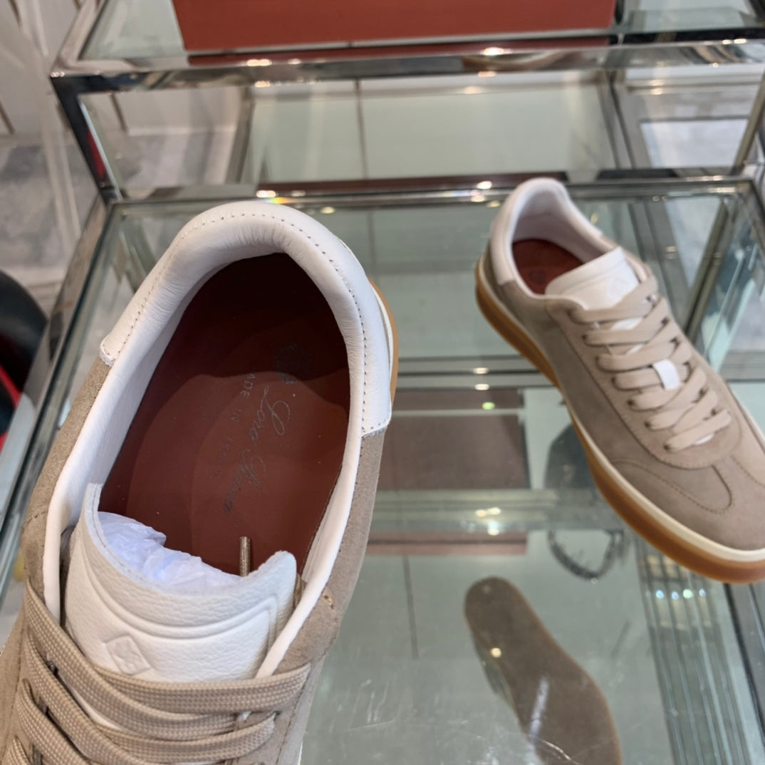 LP TENNIS WALK SNEAKERS LIGHT BROWN SUEDE、mysite、Cacoeks