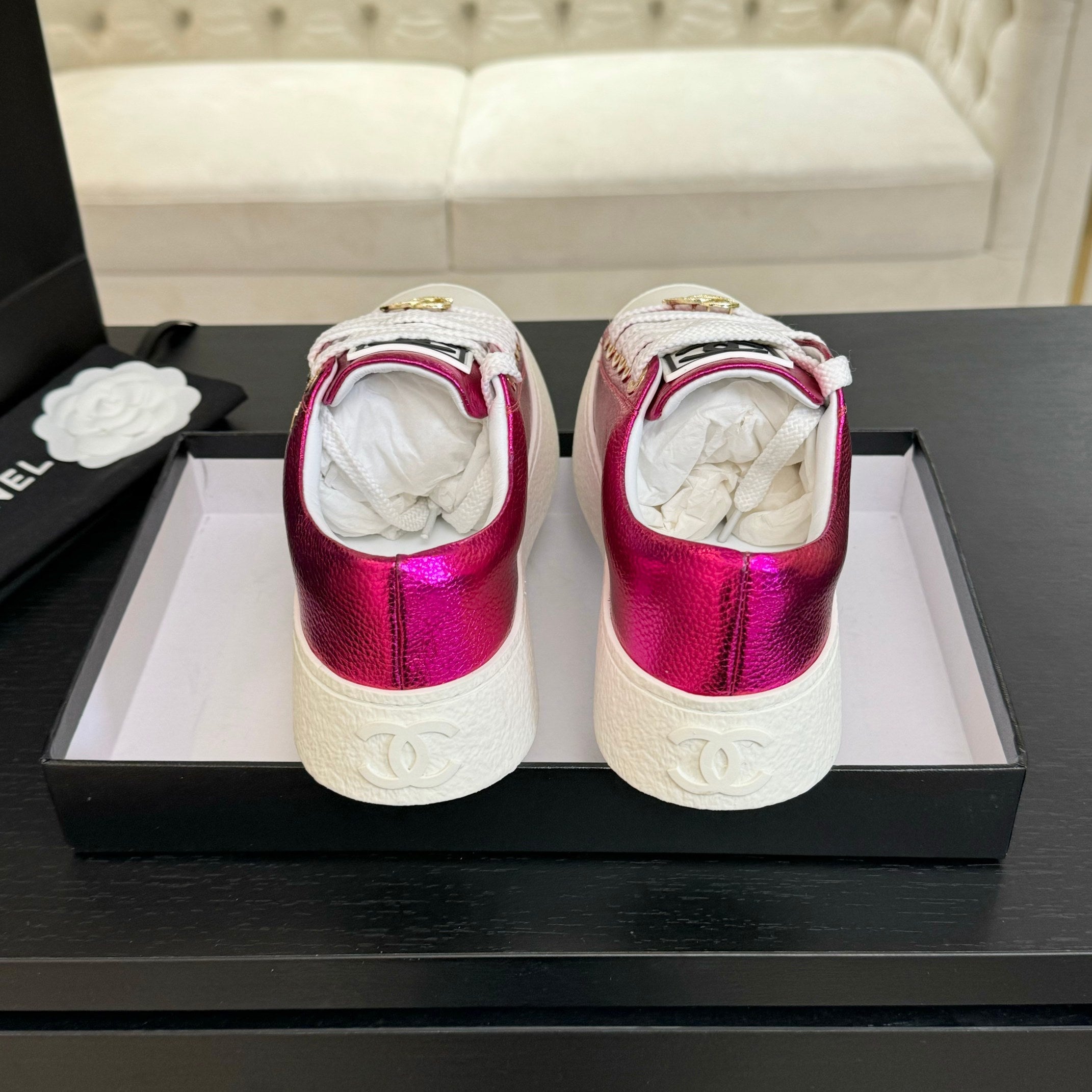 BIG-HEAD COOKIE SHOES IN MAGENTA PURPLE LAMBSKIN、mysite、Cacoeks