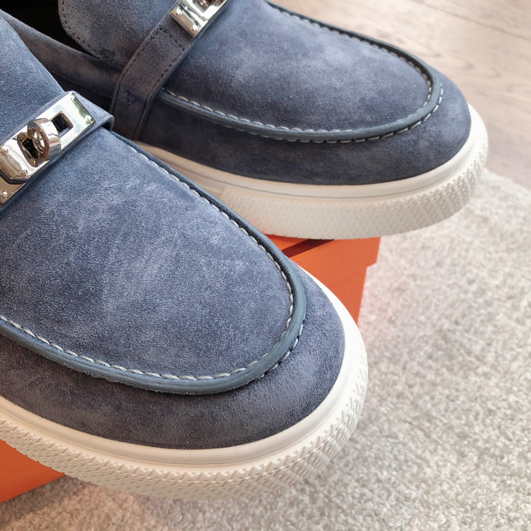 GAME SLIP-ON SNEAKER NAVY SUEDE、mysite、Cacoeks