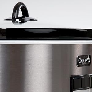 Crock-Pot Black Stainless Collection Programmable Slow Cooker