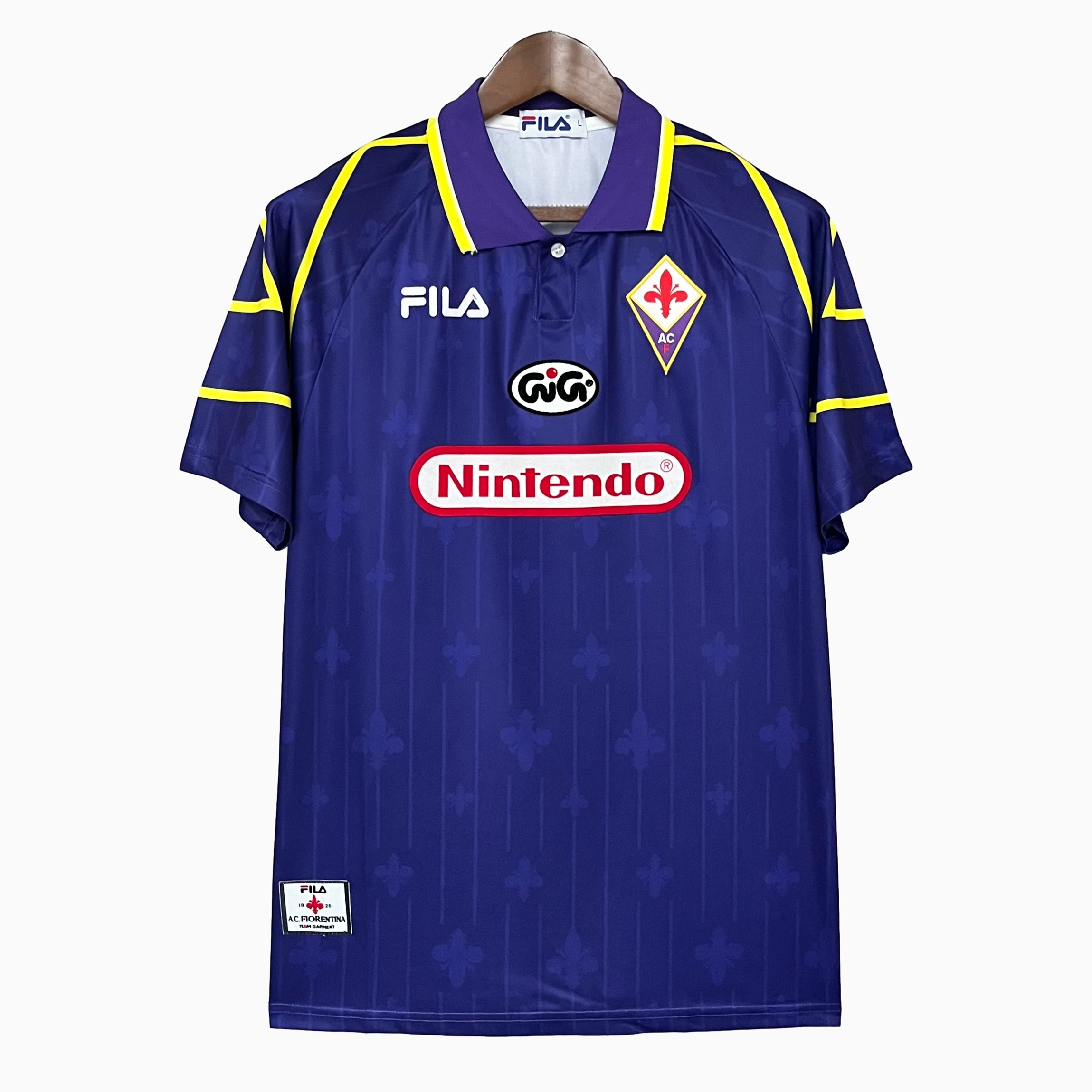 Higojerseys-Retro Fiorentina 1997-98 Home Stadium Jersey