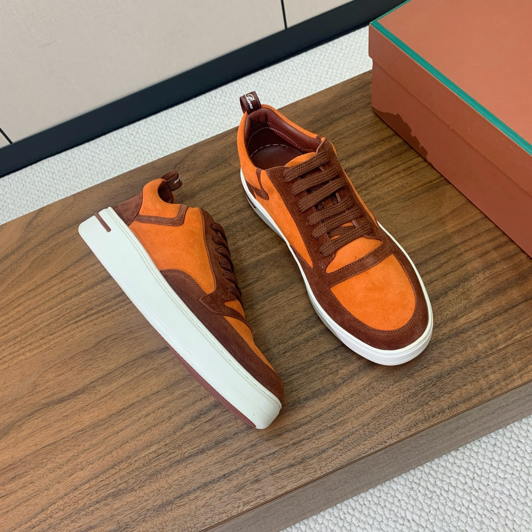 LP NEWPORT WALK SNEAKERS ORANGE SUEDE、mysite、Cacoeks