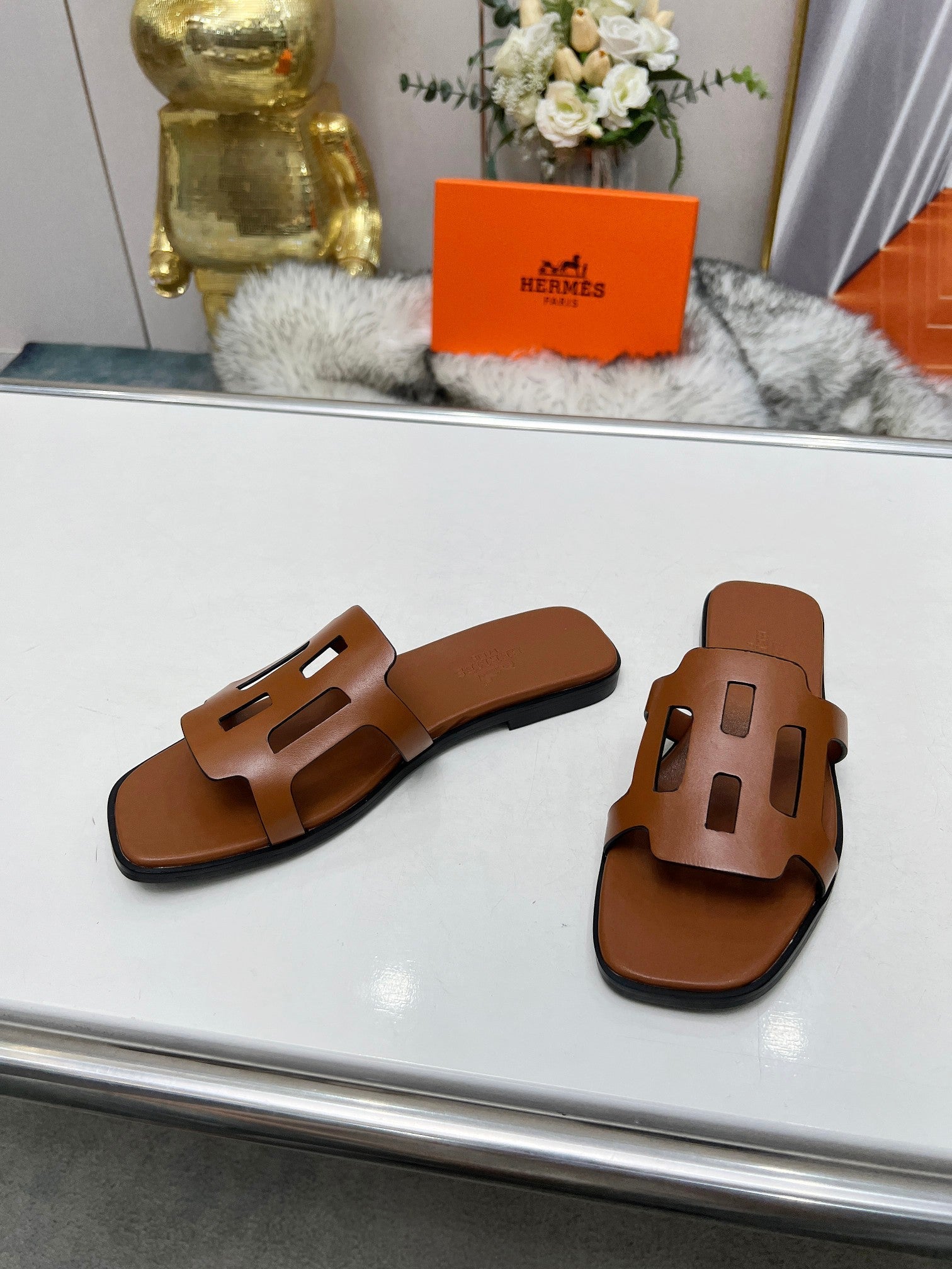 FLATFORM SANDAL CARAMEL CALFSKIN、mysite、Cacoeks