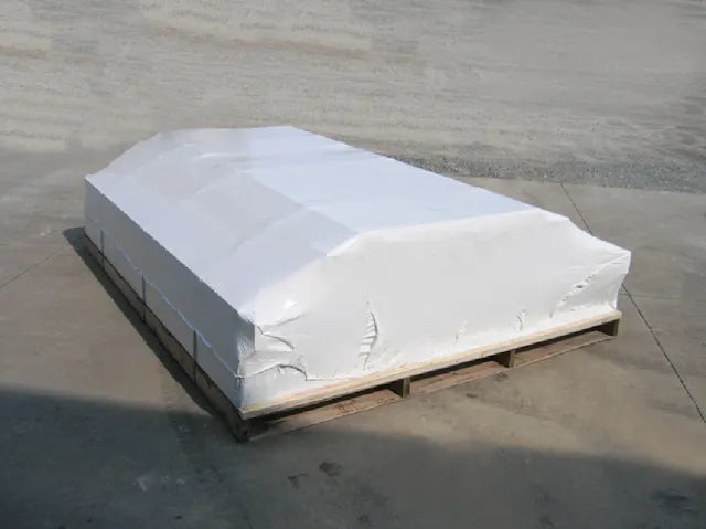 An image of what the storage shed package will look before leaving the warehouse