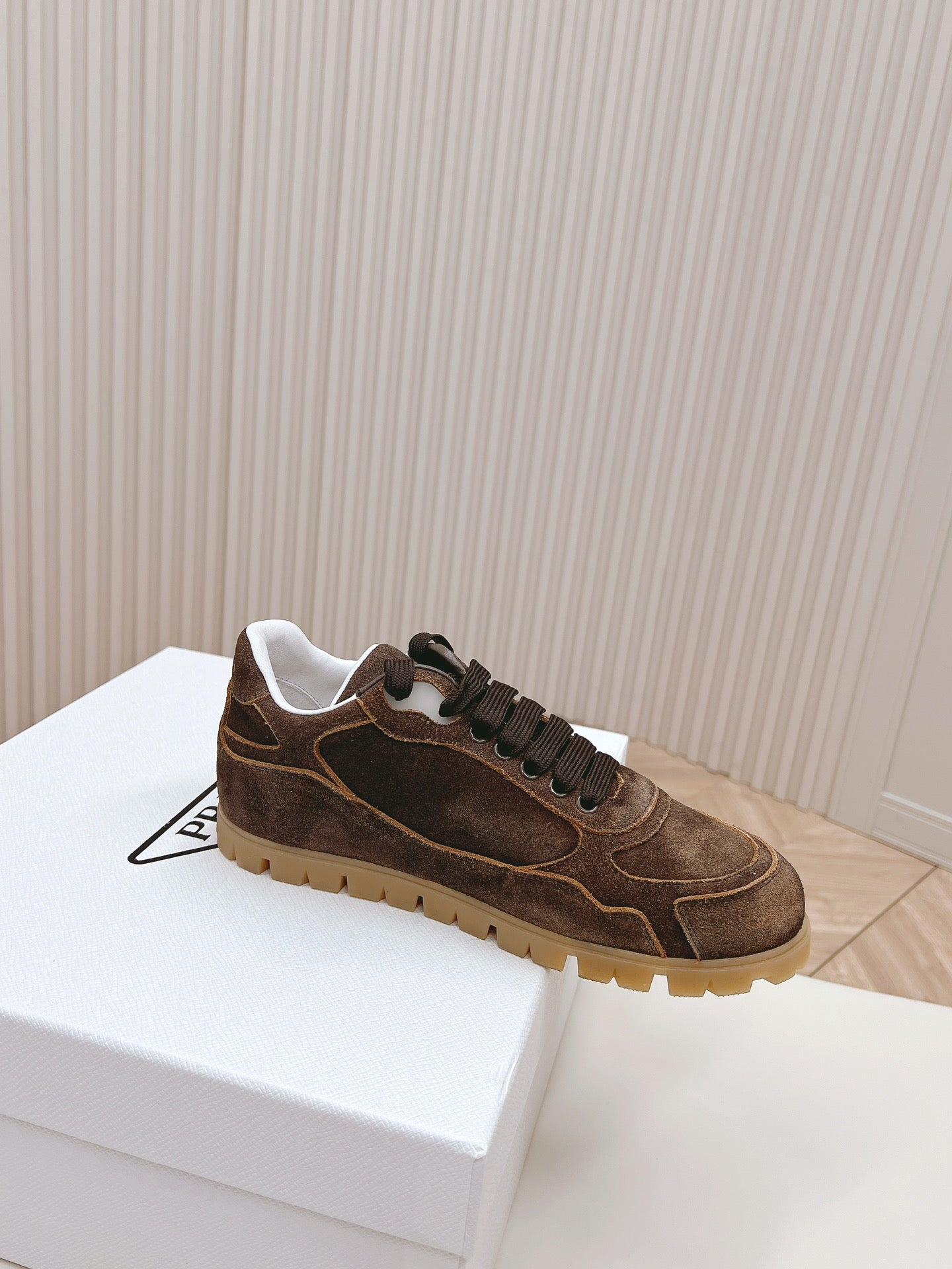 PRA FADED SUEDE SNEAKERS CHOCOLATE、mysite、Cacoeks