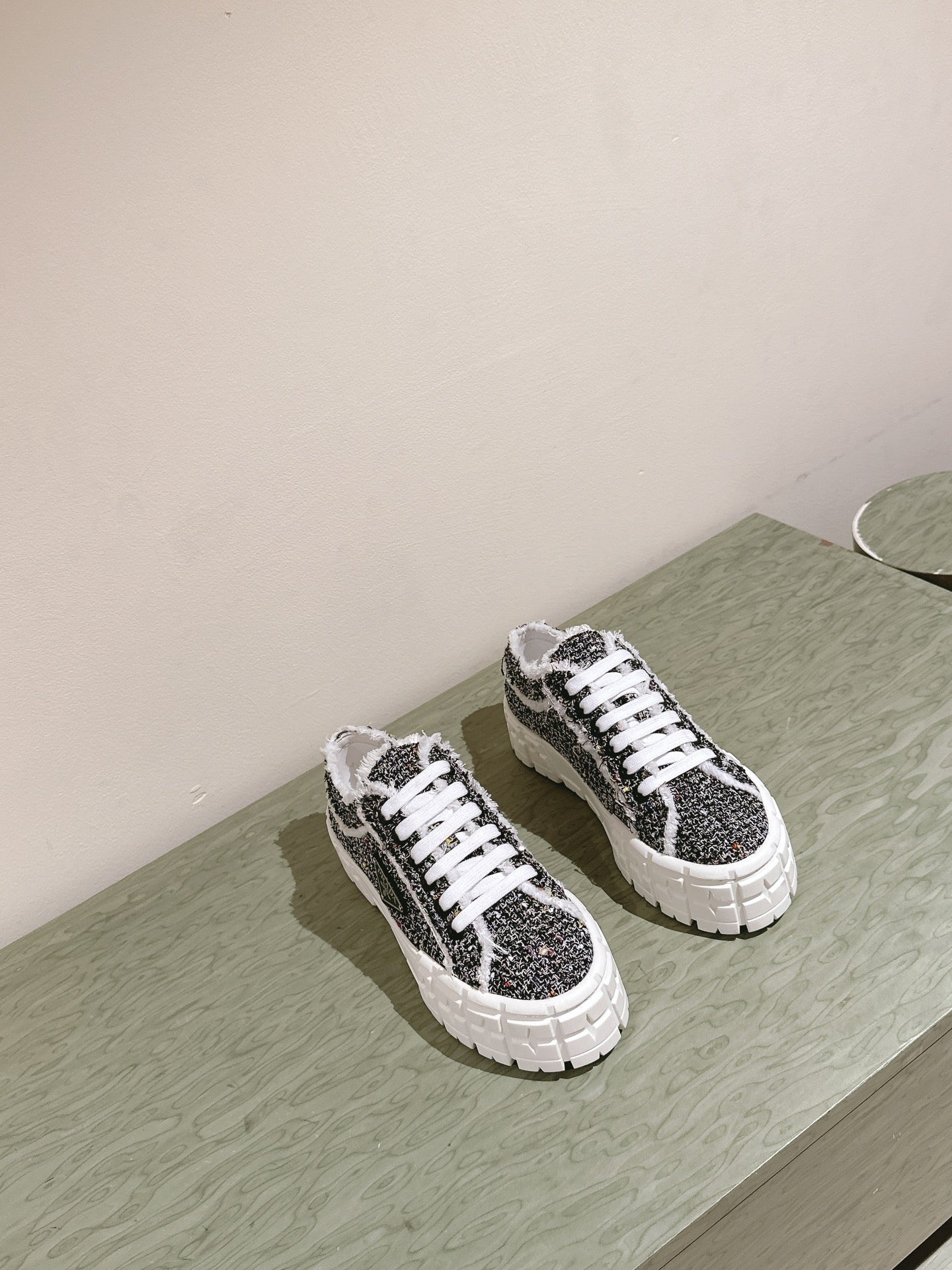 PRA DOUBLE WHEEL RE-NYLON GABARDINE SNEAKERS BLACK FABRIC、mysite、Cacoeks