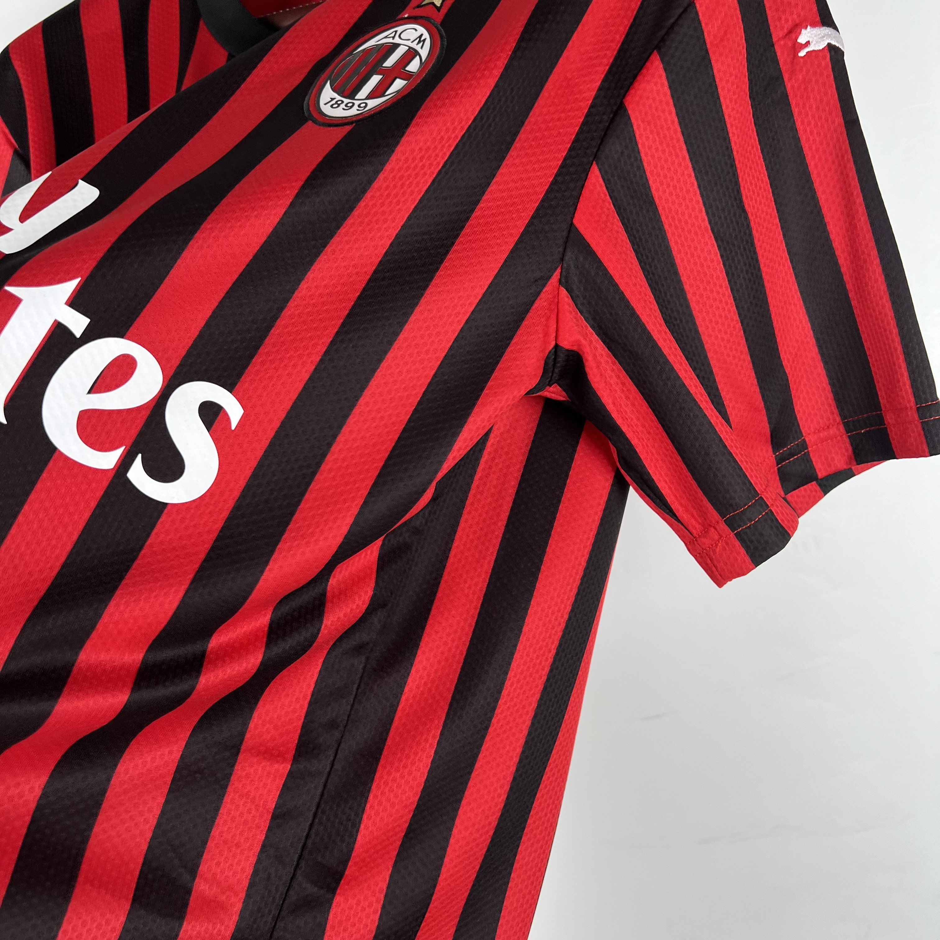 ManixJersey.com | Retro AC Milan 2019-20 Home Stadium Jersey -Customize Name, Number and Patch | Worldwide Shipping