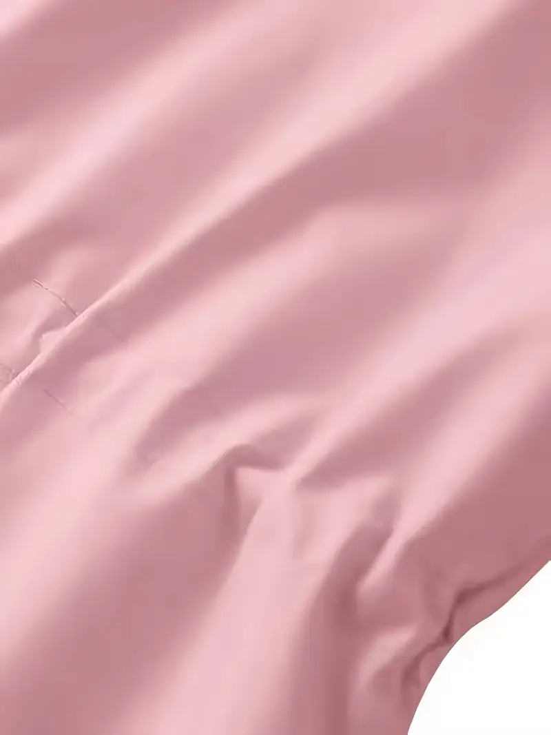 plus size womens plus size lightweight hooded windbreaker jacket casual zip up with adjustable waist long sleeves and pockets solid color for   outdoor spring jacket adjustable waist jacket durable fabric jacket details 28