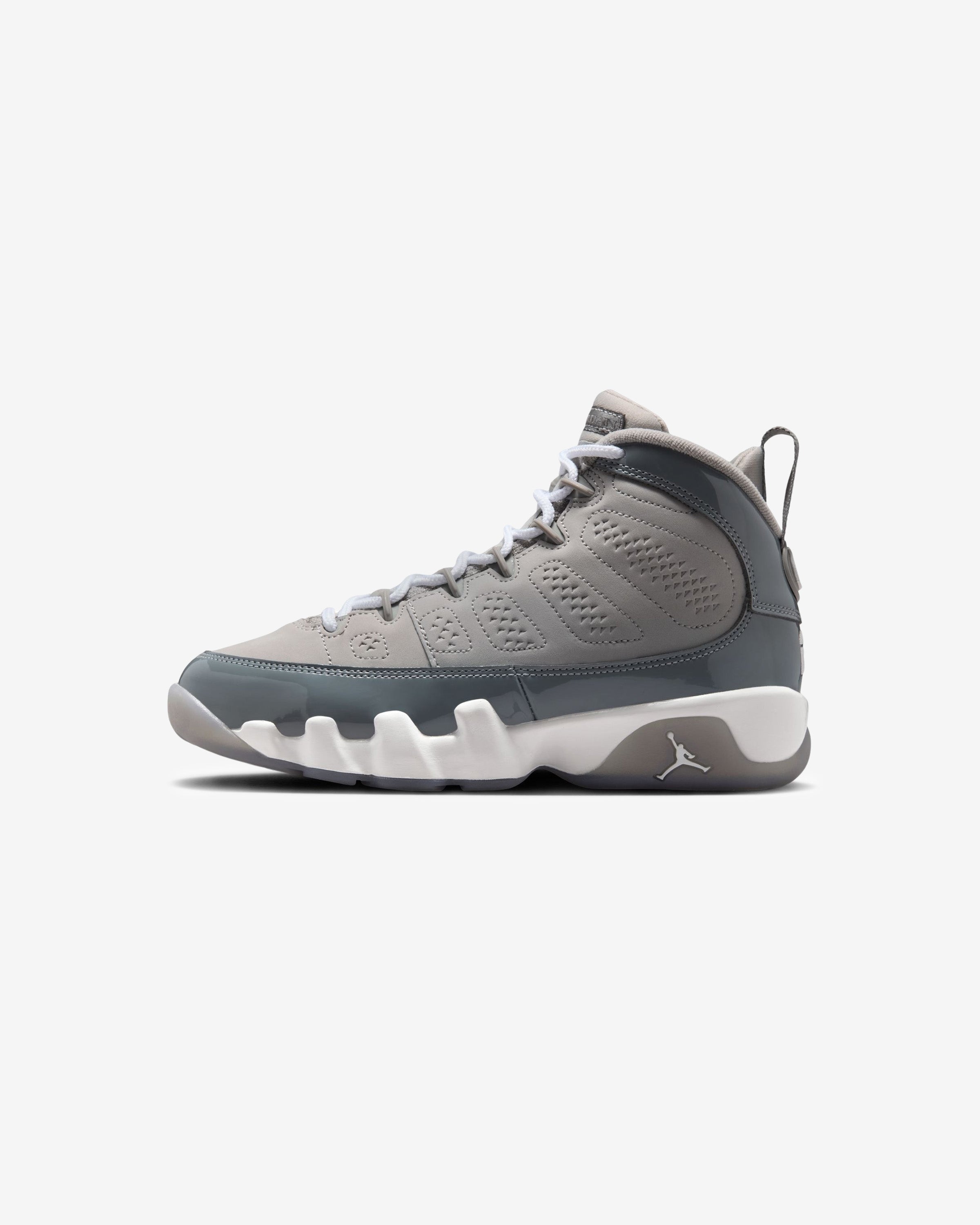 JORDAN GS AJ 9 RETRO - MEDIUMGREY/ WHITE