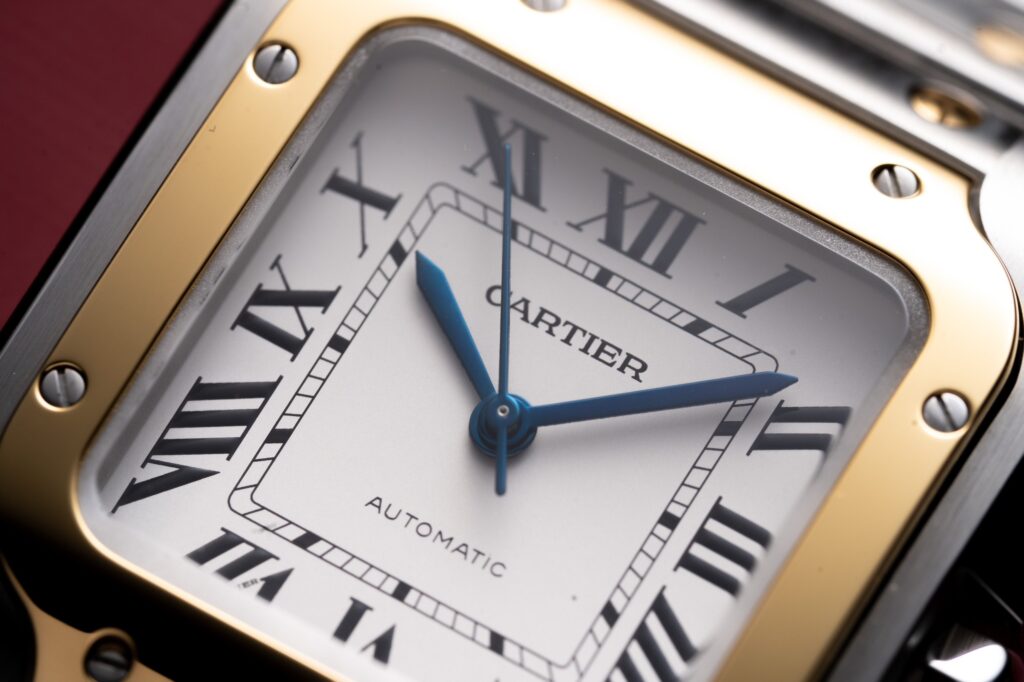 Đồng Hồ Cartier Santos Replica 11 Nữ Màu Demi Nhà Máy BV 35 (9)