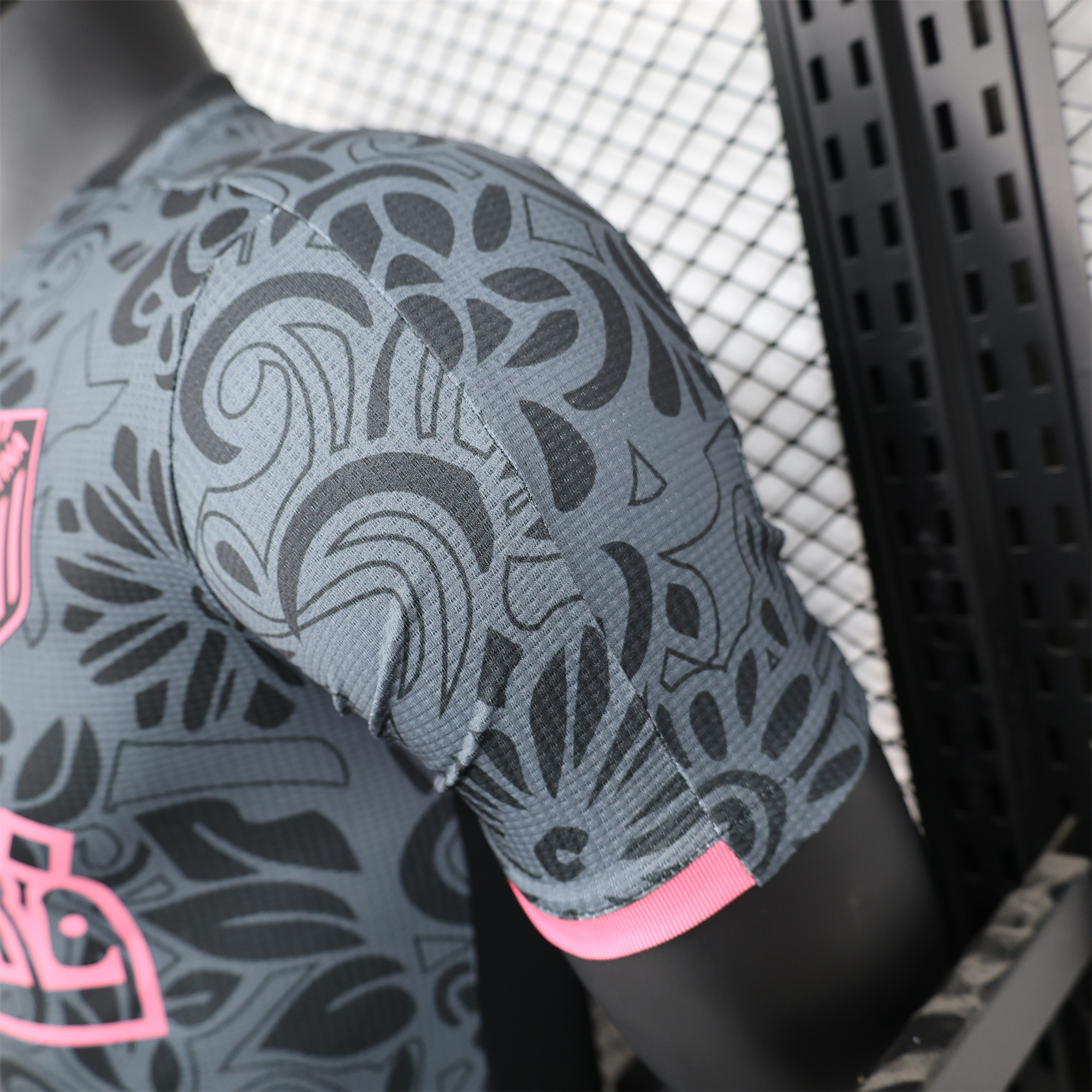 Higojerseys-FC Palestina 24-25 Black Flowers Jersey - Player Version