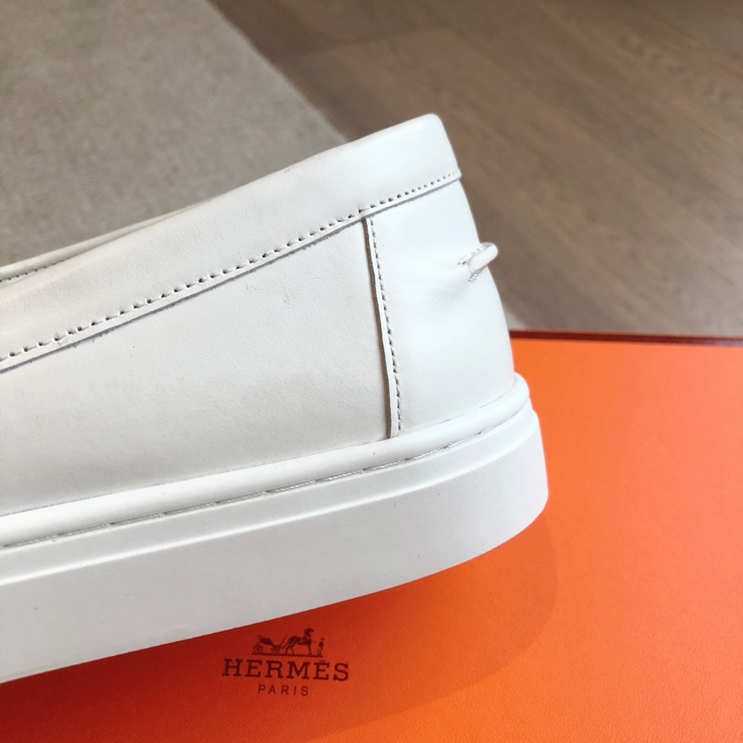 IKE SLIP-ON SNEAKER WHITE CALFSKIN、mysite、Cacoeks