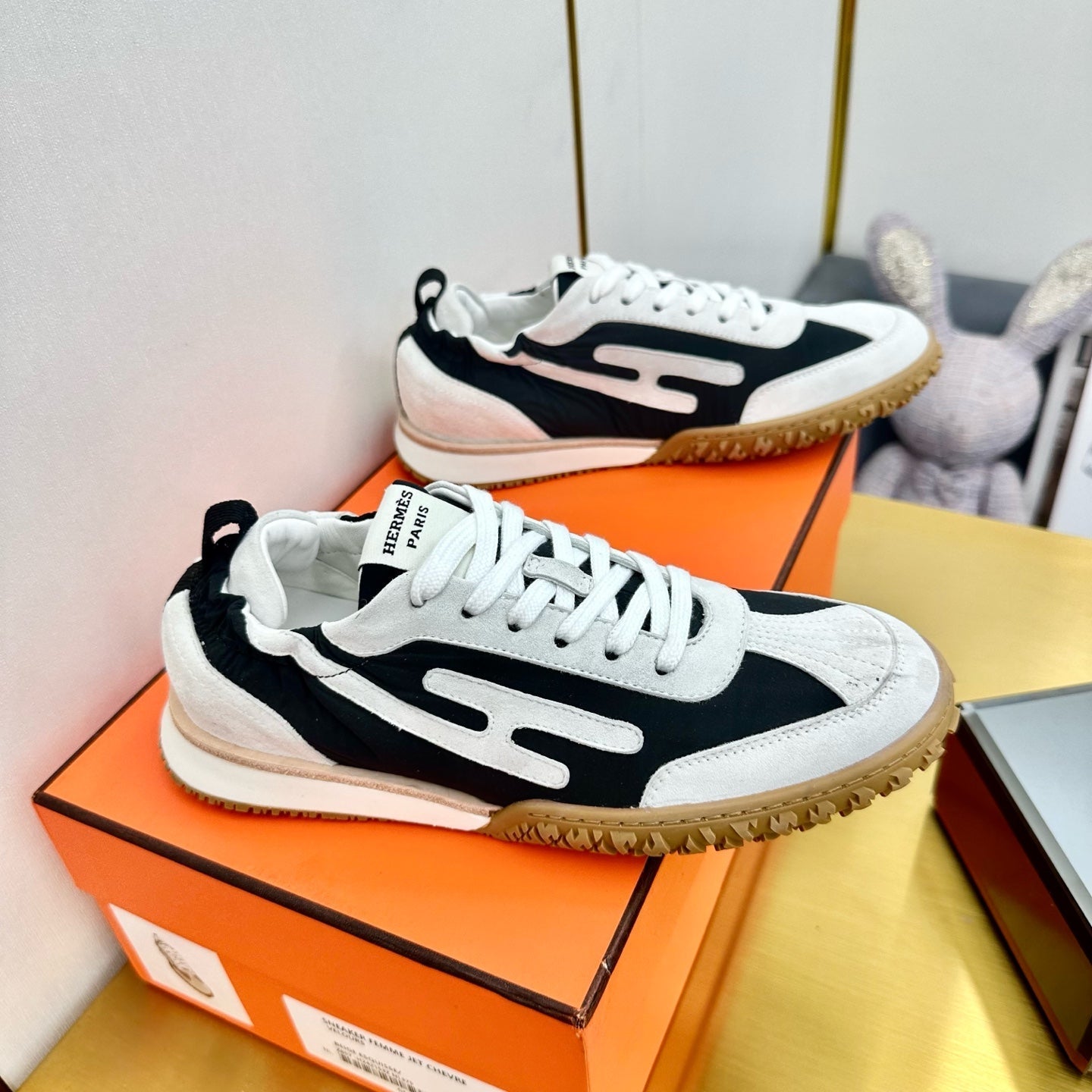 JET SNEAKER IN WHITE MIX BLACK SUEDE、mysite、Cacoeks