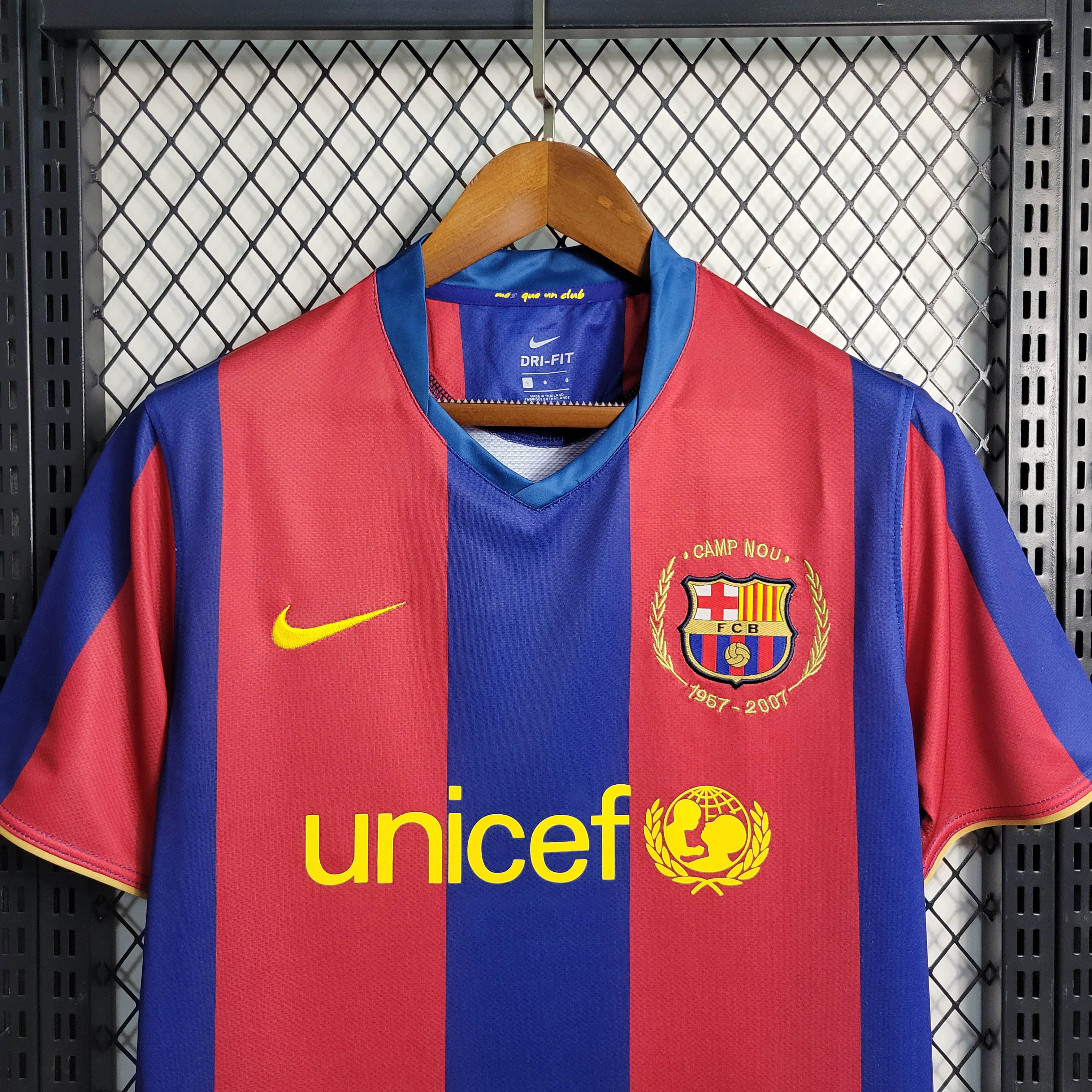 Retro Barcelona Football Shirt Home 2007/2008 1:1 Thai Quality:football jersey mysite: unitedjerseyfootball 邓江浪:football