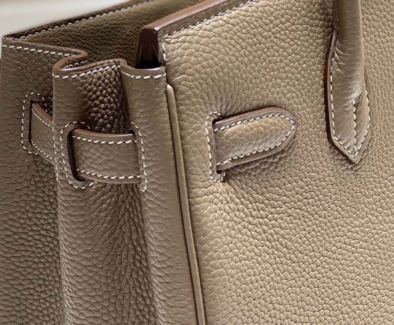 Hermes Birkin 30CM 35CM Togo Leather Milkshake Elephant Grey With Gold