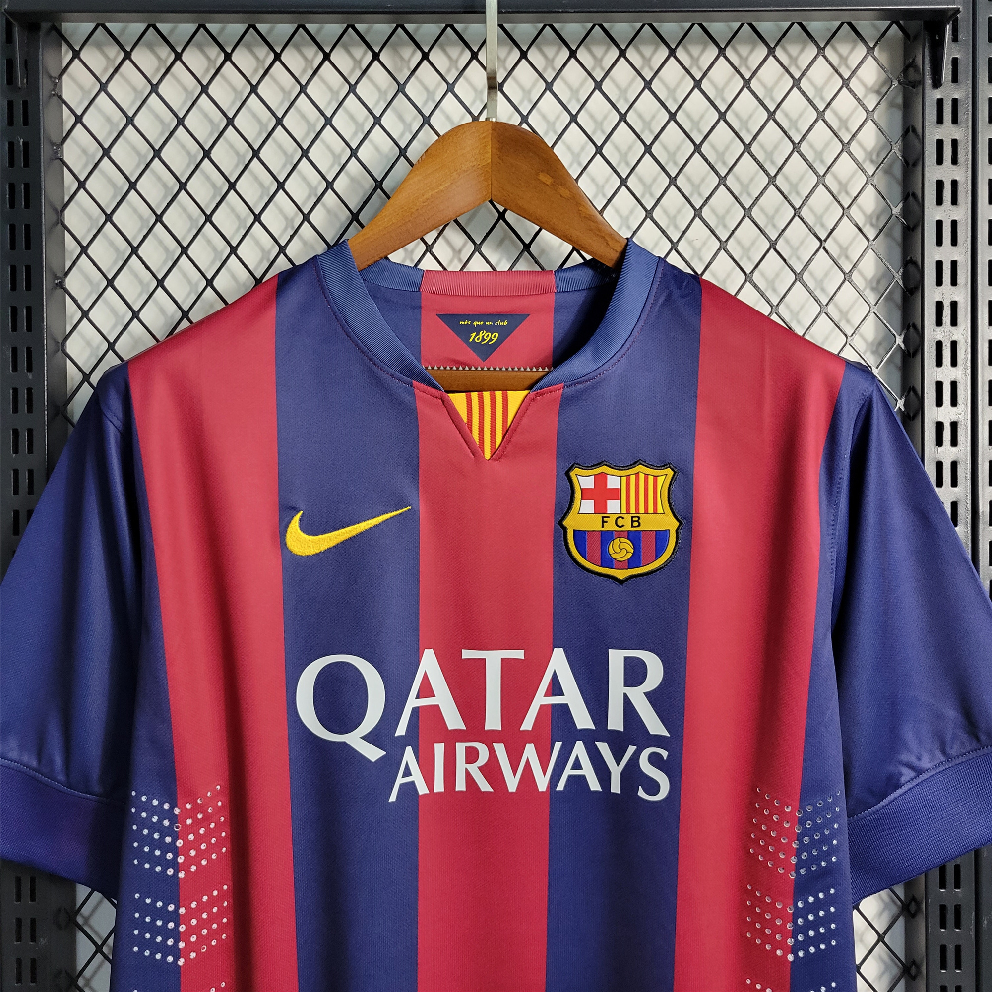ManixJersey.com | Retro Barcelona 14-15 Home Stadium Jersey -Customize Name, Number and Patch | Worldwide Shipping