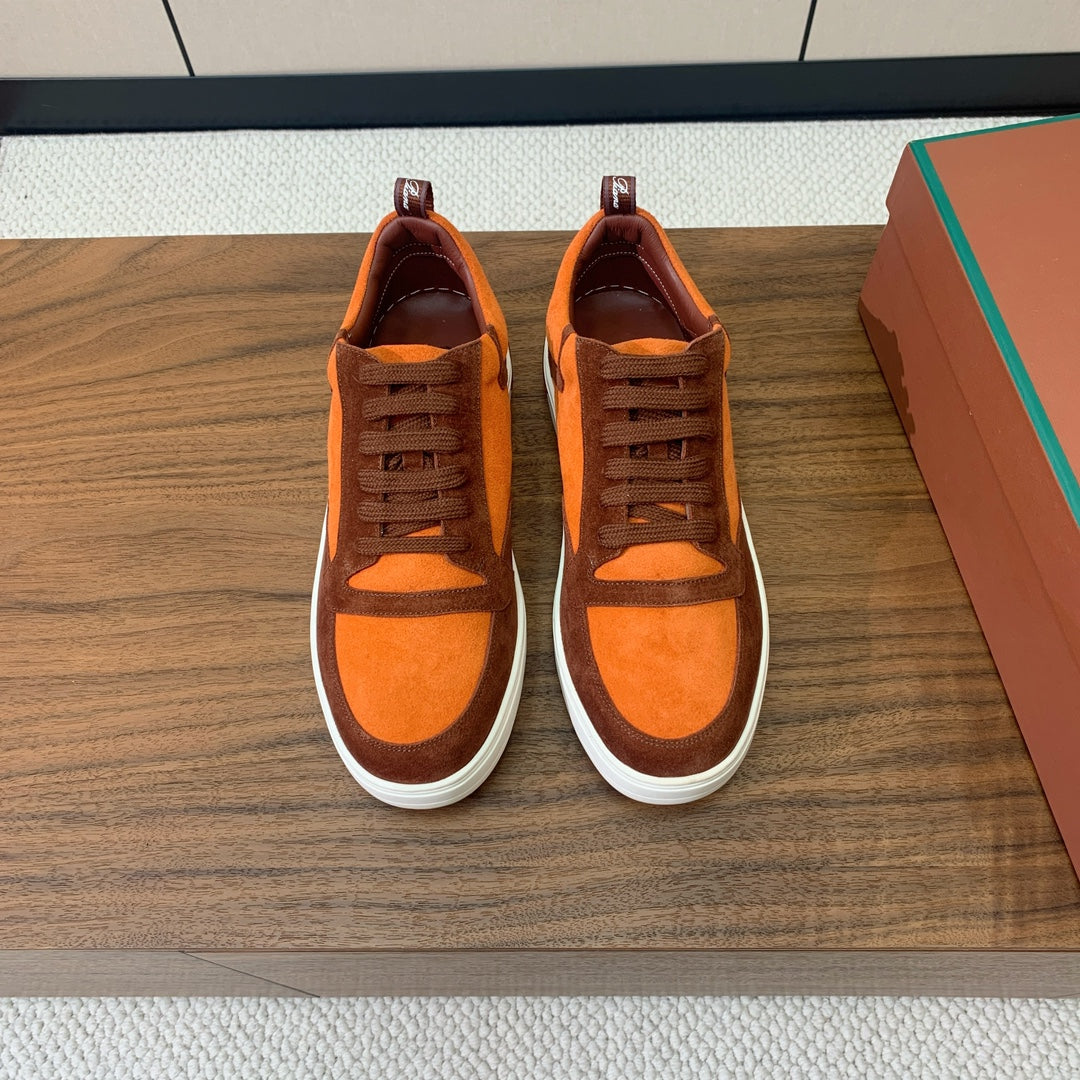 LP NEWPORT WALK SNEAKERS ORANGE SUEDE、mysite、Cacoeks