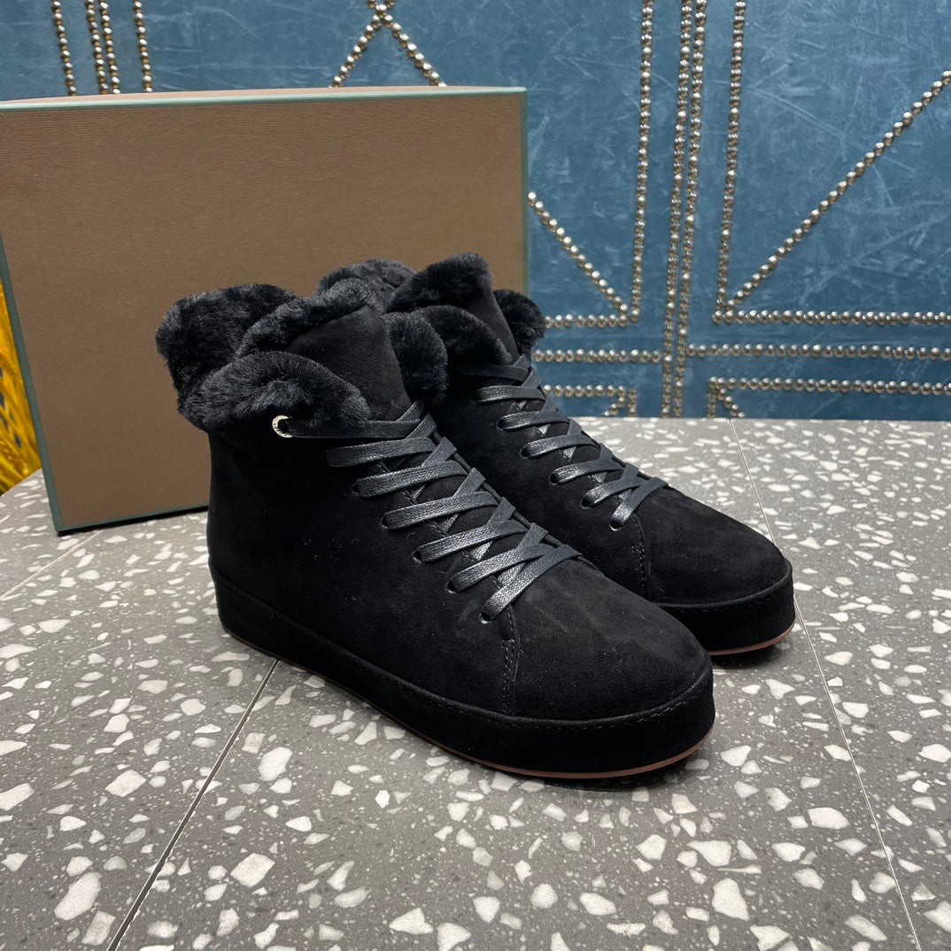 LP WINTER NUAGES HIGH SNEAKERS BLACK LAMBSKIN、mysite、Cacoeks