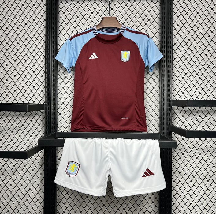 2024/2025 Aston Villa Home Football Shirt Kids Size Suit-mysite Custom Football Kit- Nextkits