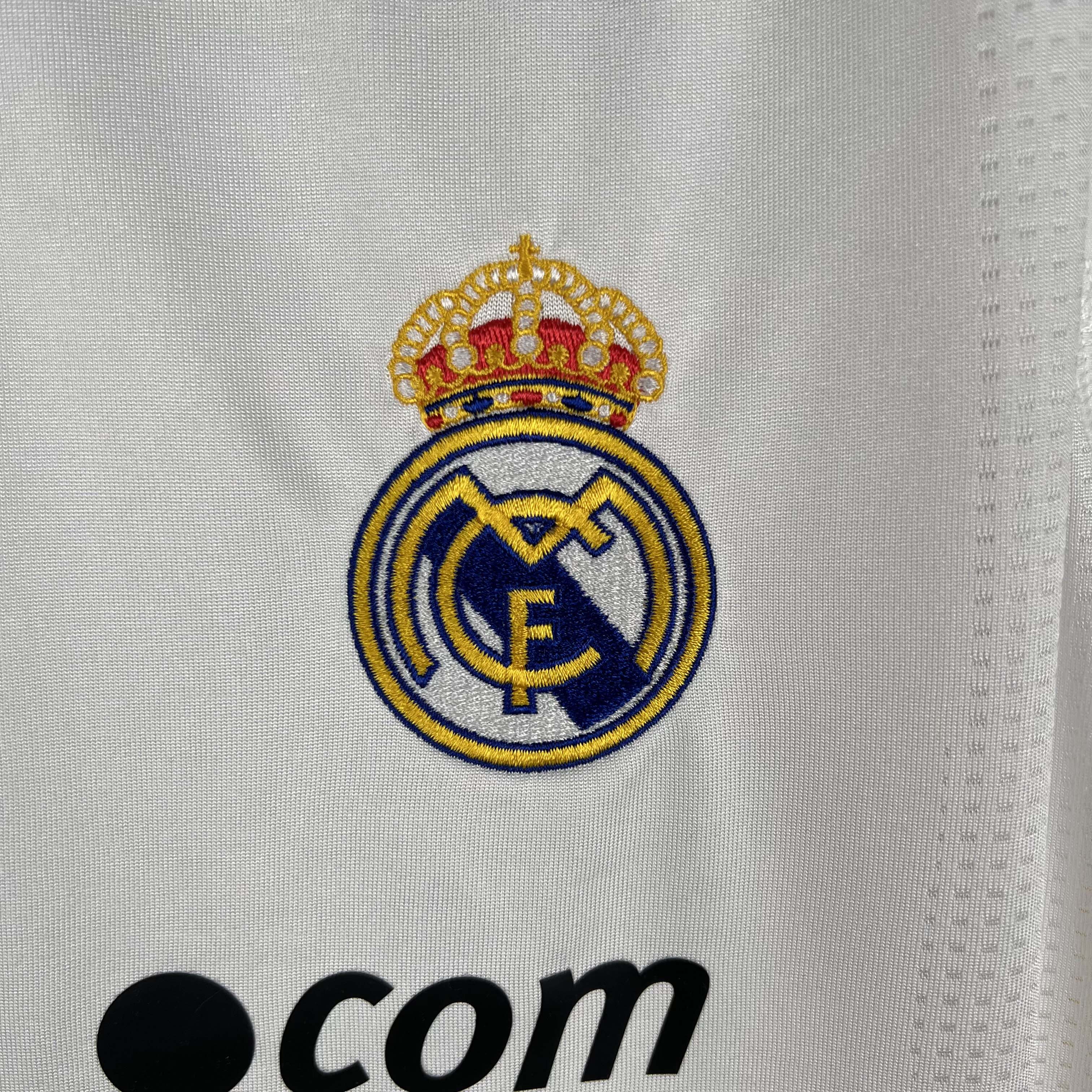 2009/2010 Retro Long Sleeve Real Madrid Home Football Shirt1:1 Thai Quality:football jersey mysite: unitedjerseyfootball 邓江浪:football