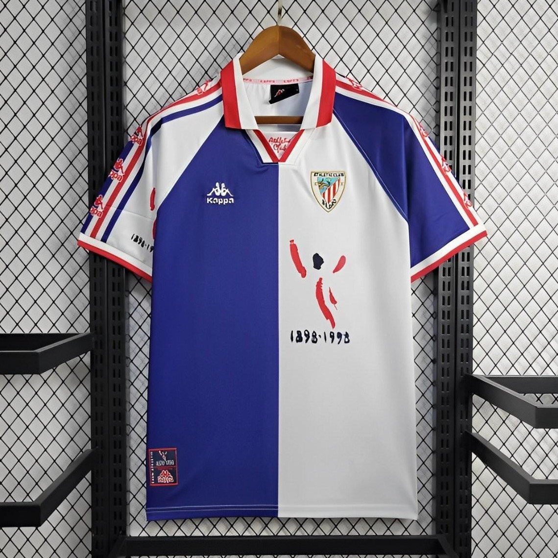 Higojerseys-Retro Athletic Bilbao 1997-98 Away Jersey