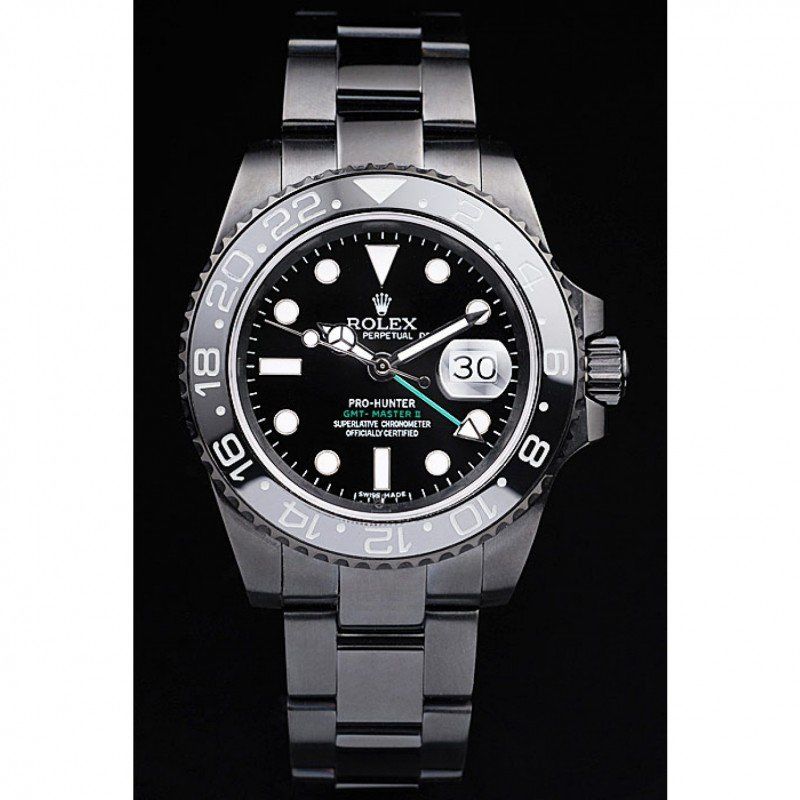 Superclone Rolex GMT-Master II 39mm Black Dial REP016828-fasswatch