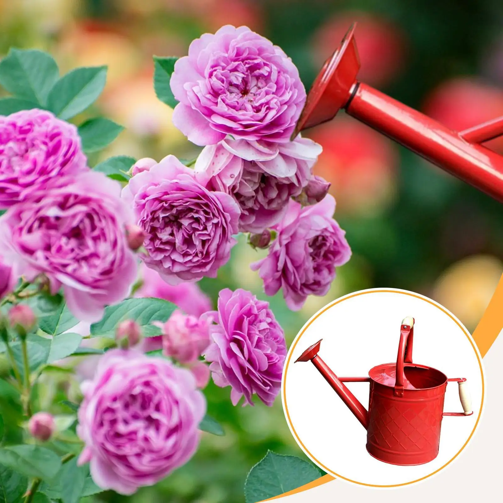 Metal Watering Can Rustproof Large Capacity Leakproof Ergonomic Handle 3.5L