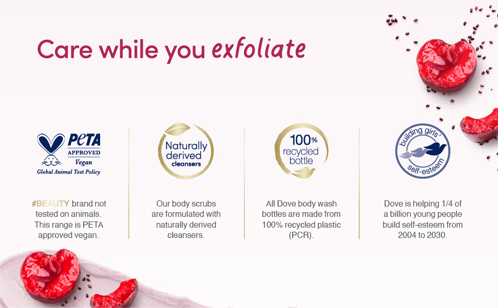 Dove Body Scrub Crushed Cherries