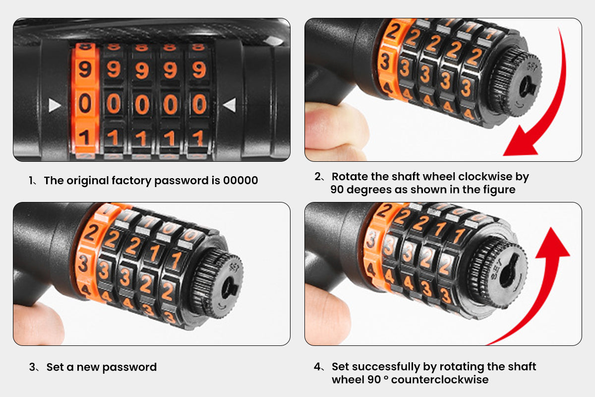 WestBiking Electric Bike Lock Cable with Tail Light、mySite、bearsvspackers