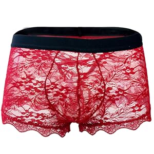 Man&#39;s Lace Boxer Briefs