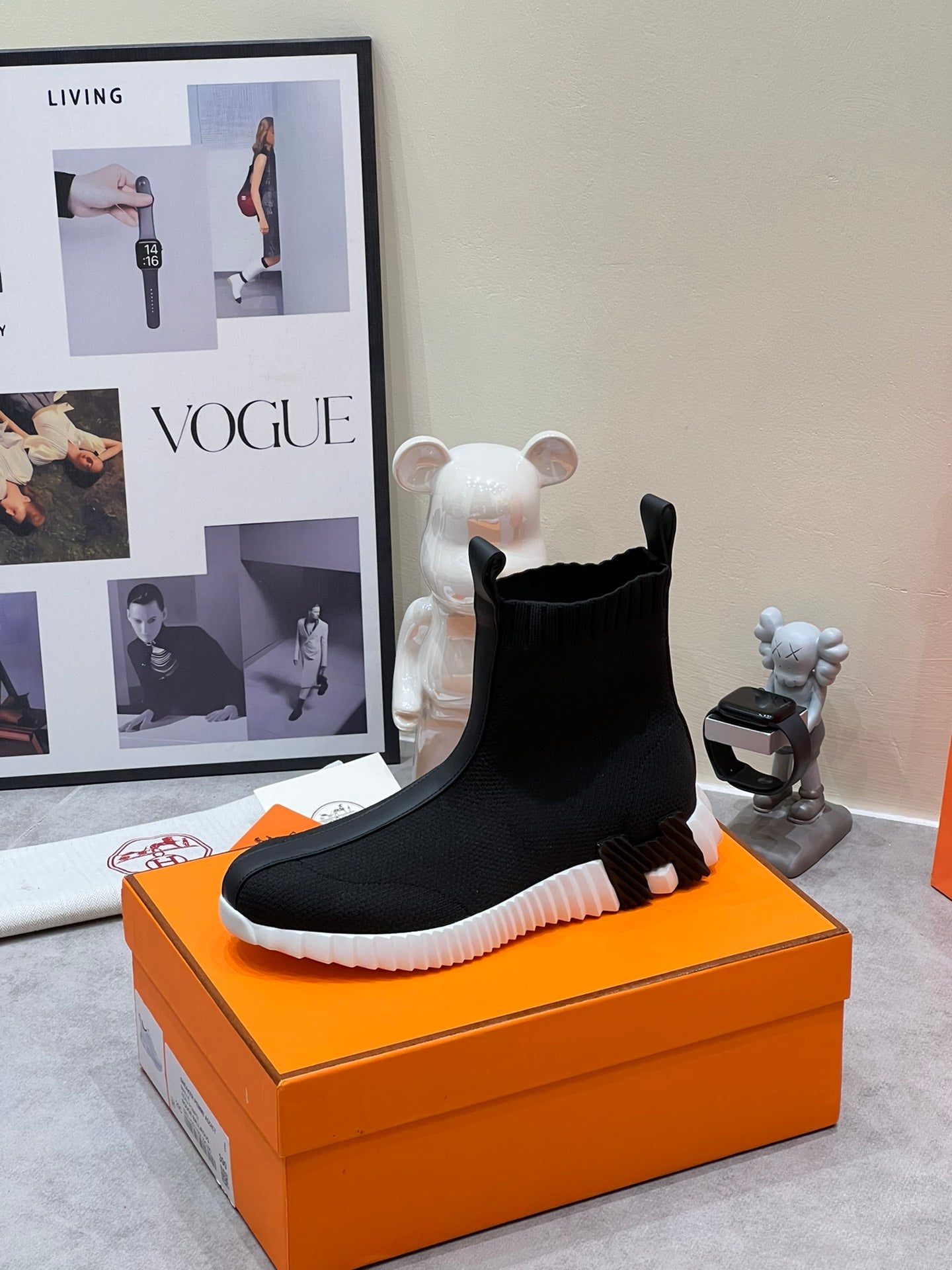 H FUN CLASSIC SNEAKER STYLISH BLACK FABRIC、mysite、Cacoeks