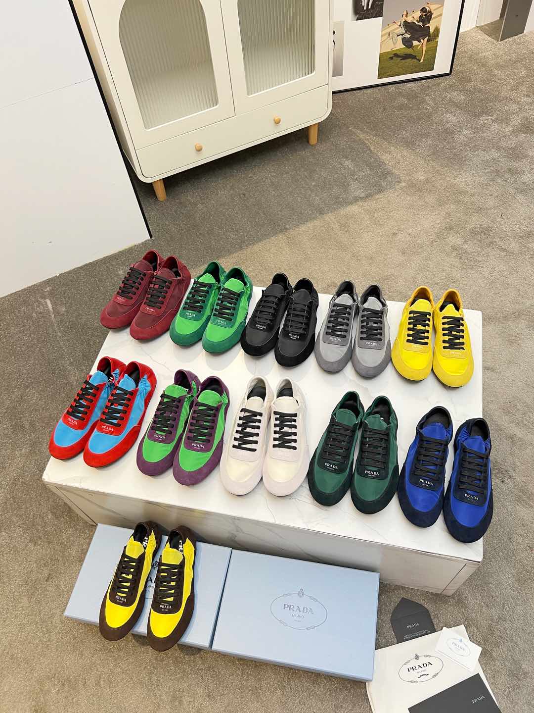 COLLAPSE SNEAKERS IN GREEN SUEDE AND NYLON、mysite、Cacoeks