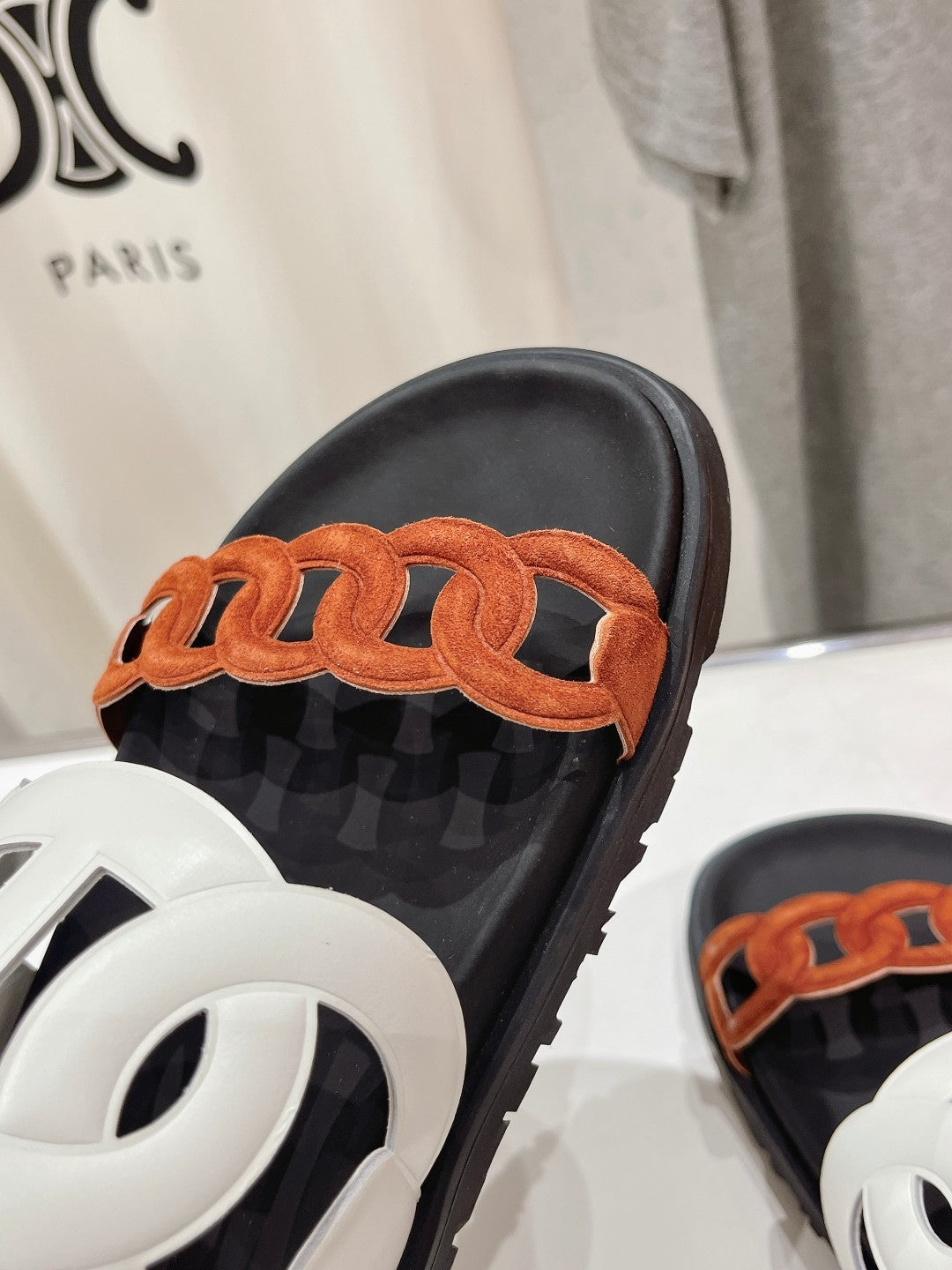 EXTRA SANDAL BLACK MIX WHITE MIX SYRUP CALFSKIN、mysite、Cacoeks