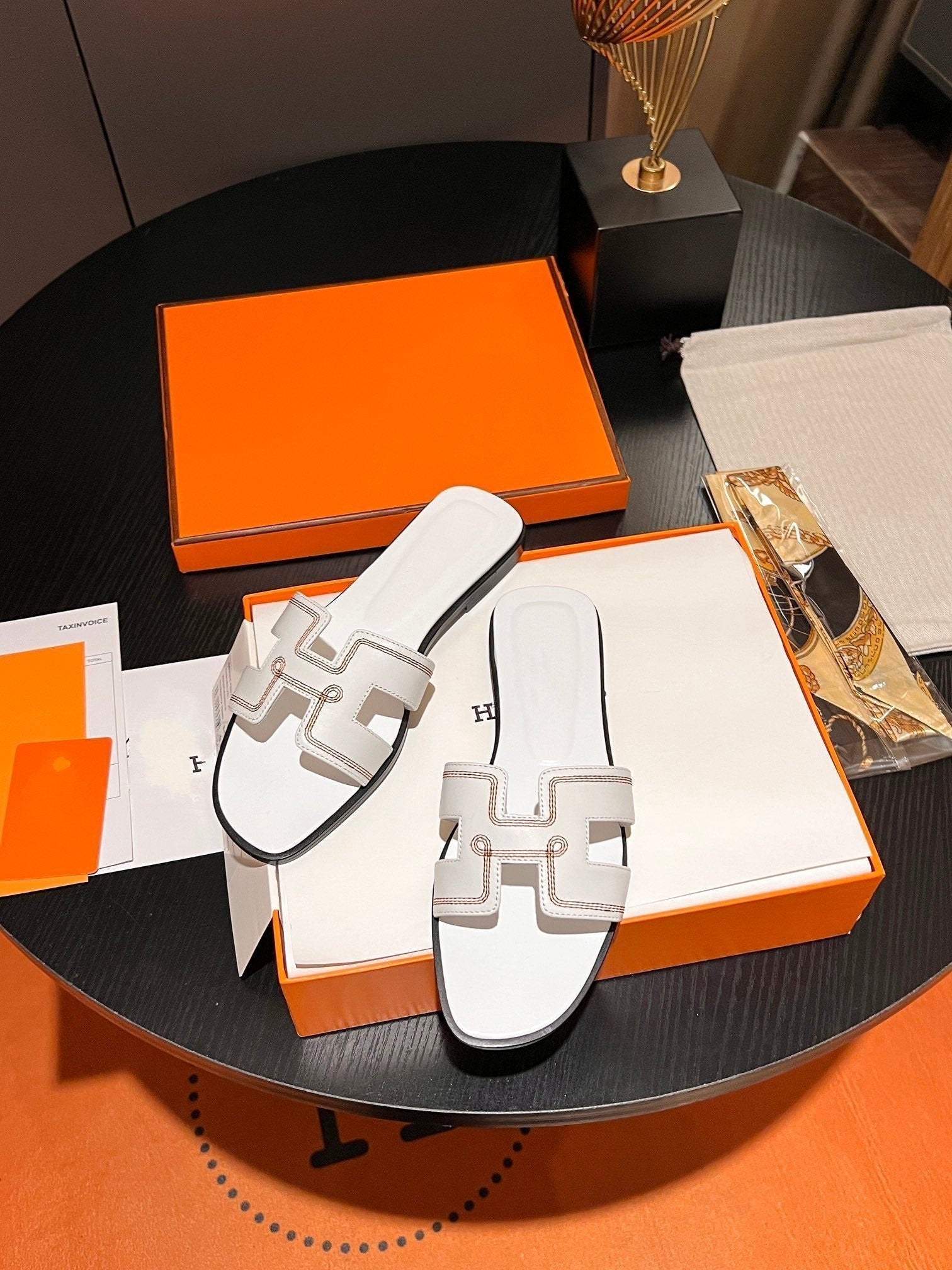 0RAN SANDAL Calfskin White、mysite、Cacoeks