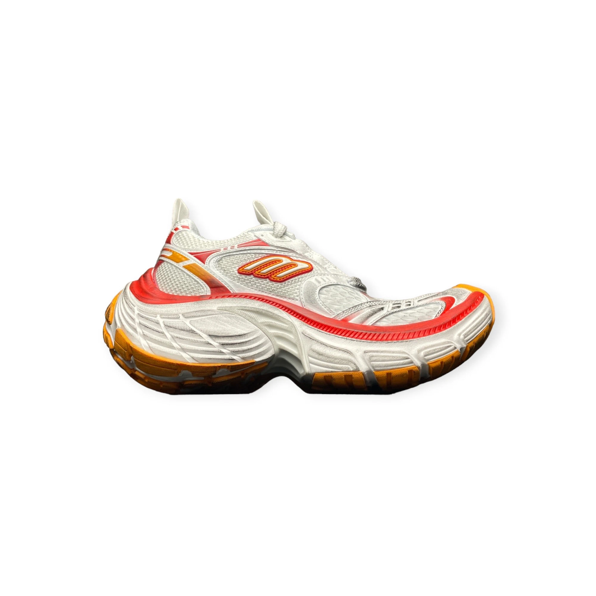 Balenciaga 10XL Sneaker in White Red Orange、mysite、Cacoeks