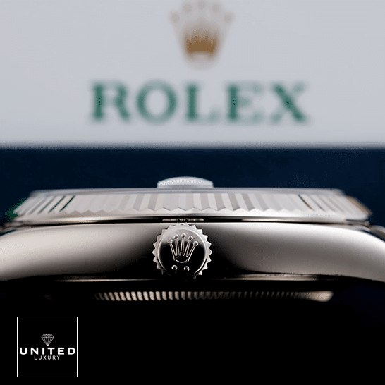 Day-Date 228239 Replica 5 Rolex Day-Date 40 228239 Stainless Steel Case Replica Silver Crown Pusher