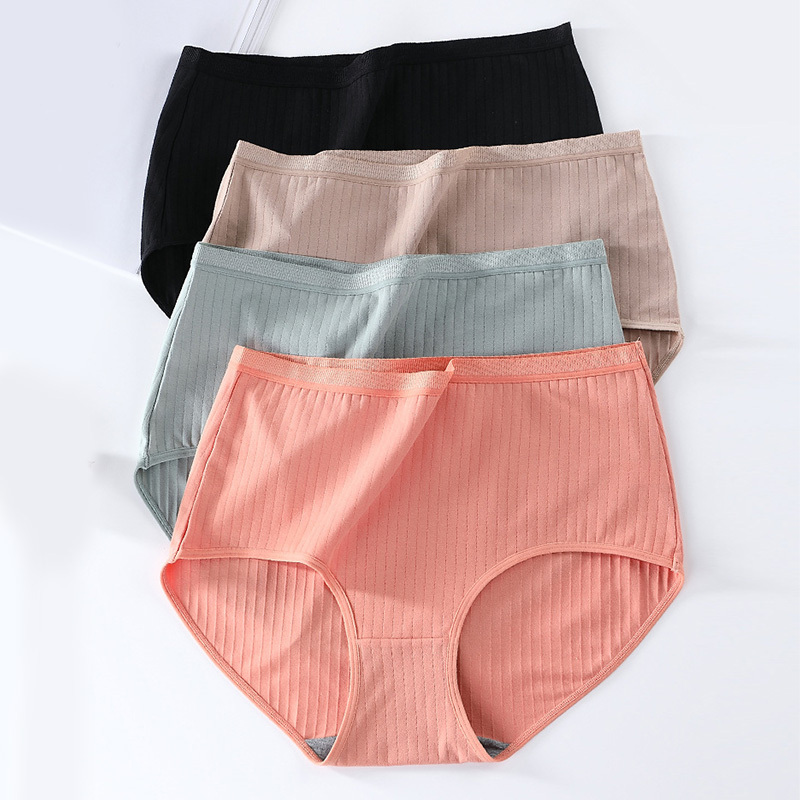 2023 Plus Size High Waist Leak-Proof Cotton Briefs