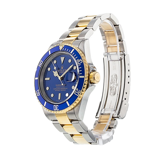 Rolex Submariner Date Two Tone Blue Dial 16613 Replica-fasswatch