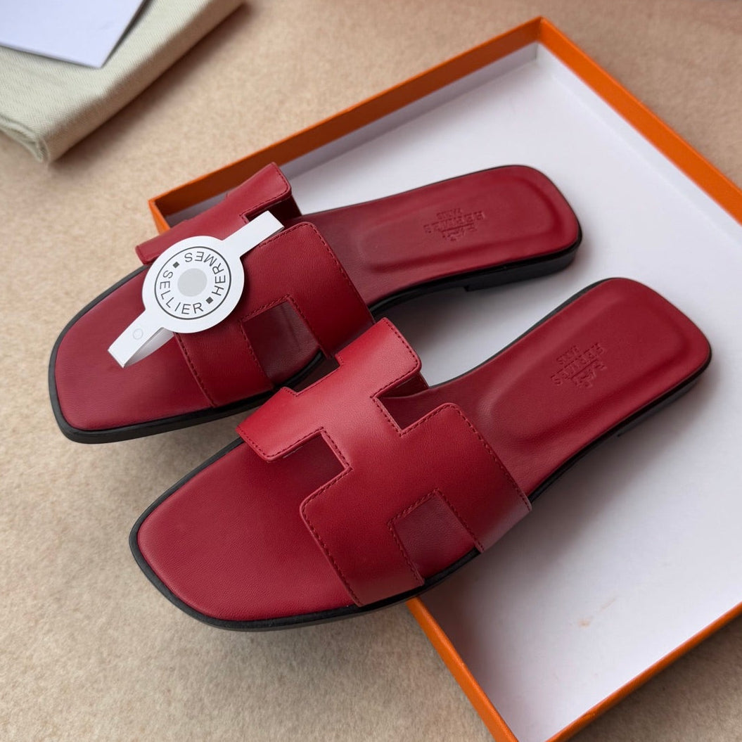 0RAN SANDALS IN JAM RED CALFSKIN、mysite、Cacoeks