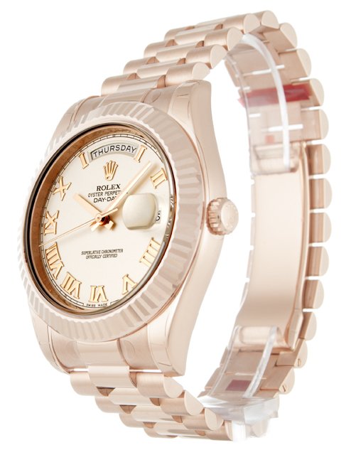 Replica Rolex Day-Date II 41mm Ivory Dial 218235-fasswatch