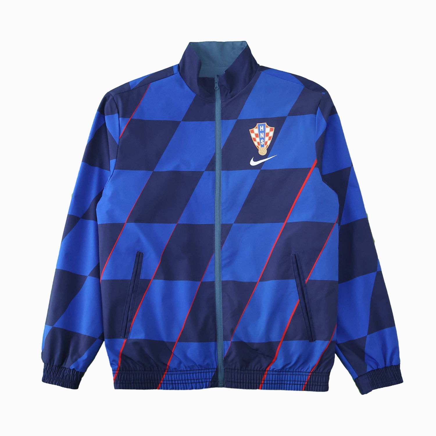 UltraTrikot-Croatia 24-25 Away Style Double Sided Reversible Windbreaker - Blue