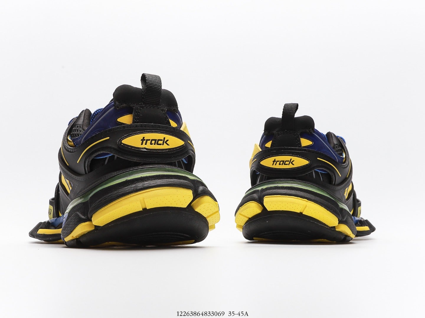 Balenciaga Track Trainer In Black Yellow Blue、mysite、Cacoeks