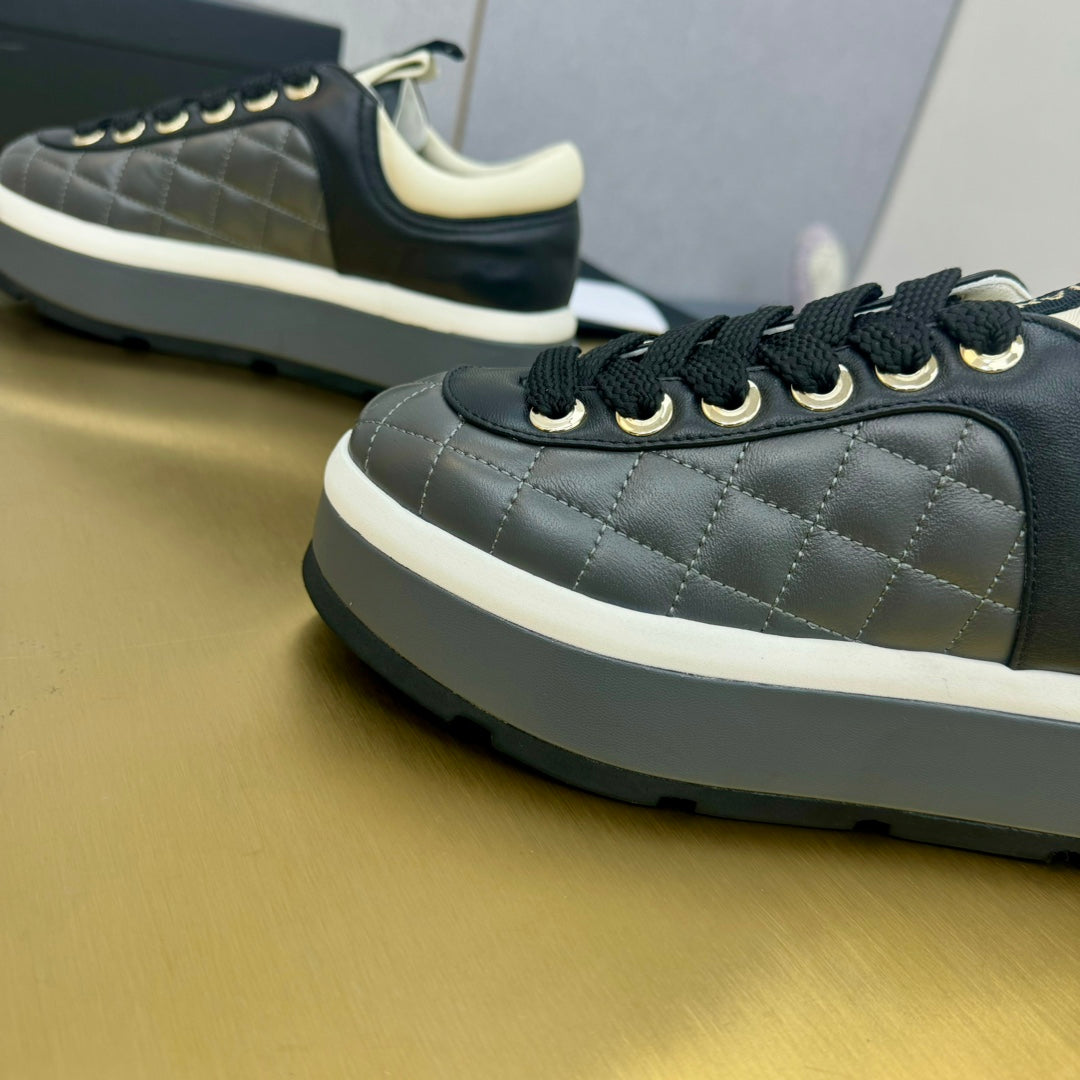 PLATFORM SHOES IN BLACK LAMBSKIN、mysite、Cacoeks