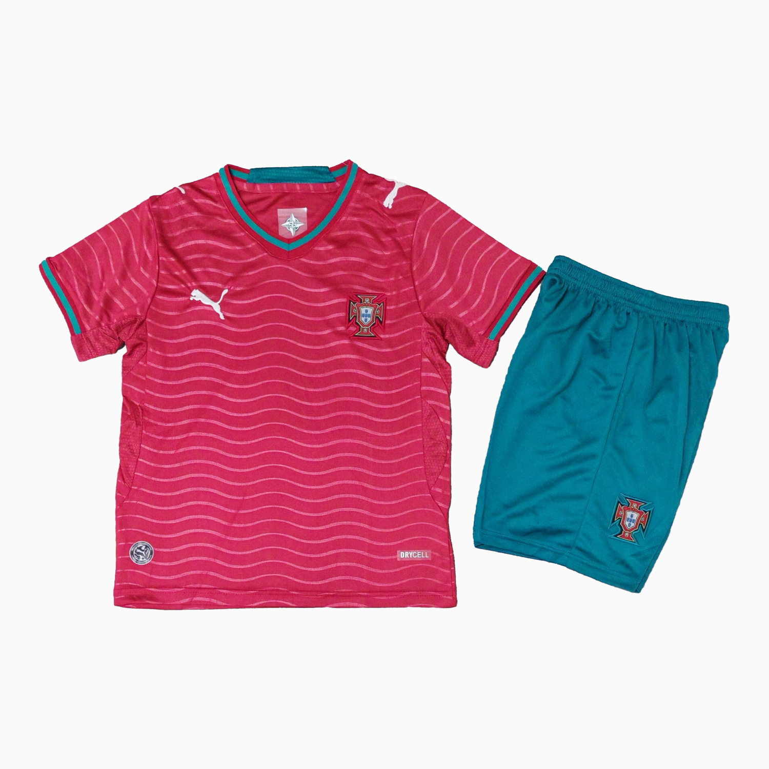 Unitedfootballkit.com | Portugal 2026 Home Kids Kit -Customize Name, Number and Patch | Worldwide Shipping