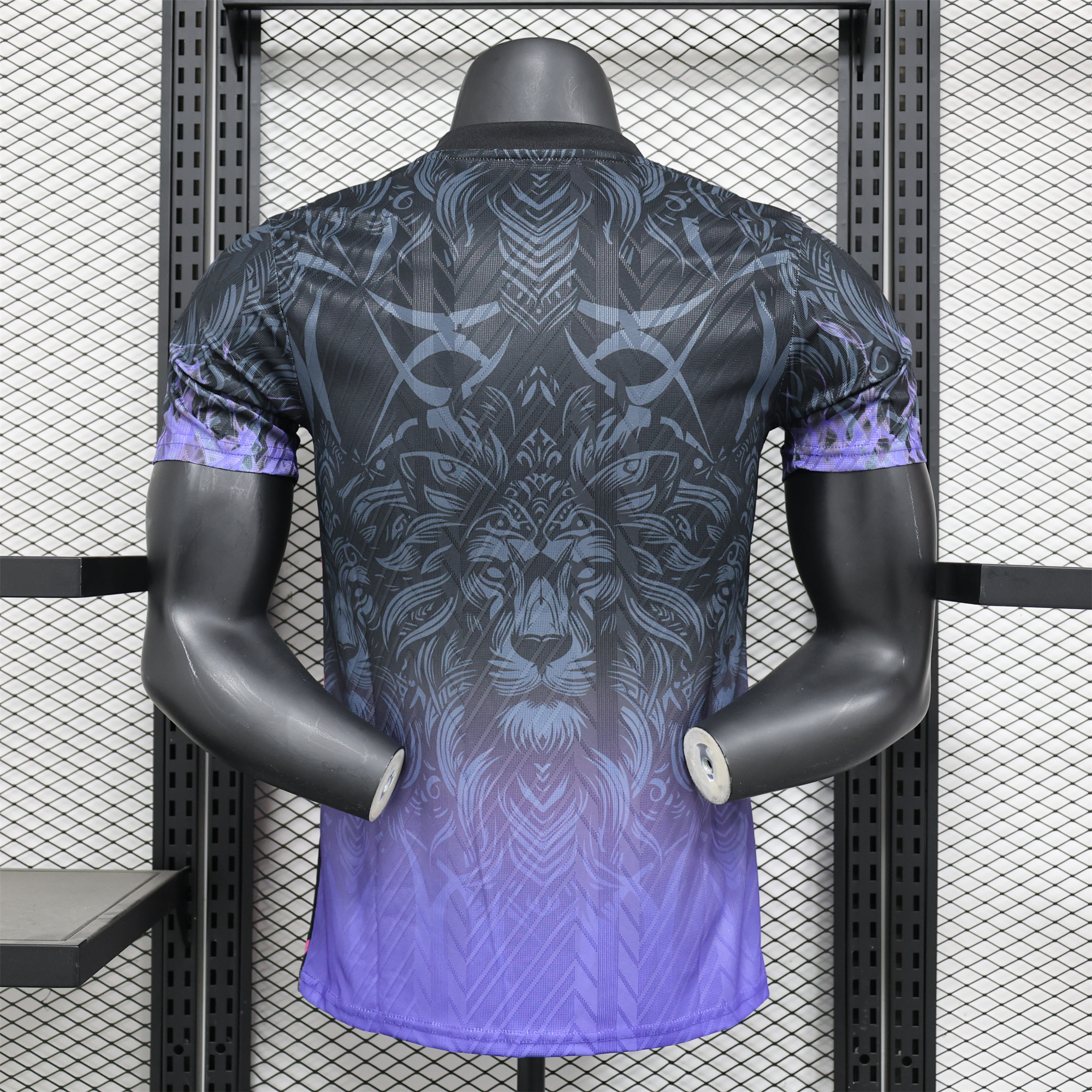 Higojerseys-Manchester United 24-25 Balck and Purple Lion Special Edition Jersey - Player Version