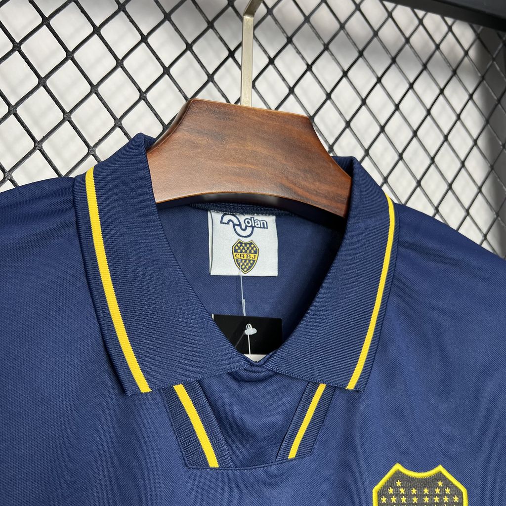 Higojerseys-Retro Boca Juniors 1994-95 Home Stadium Jersey