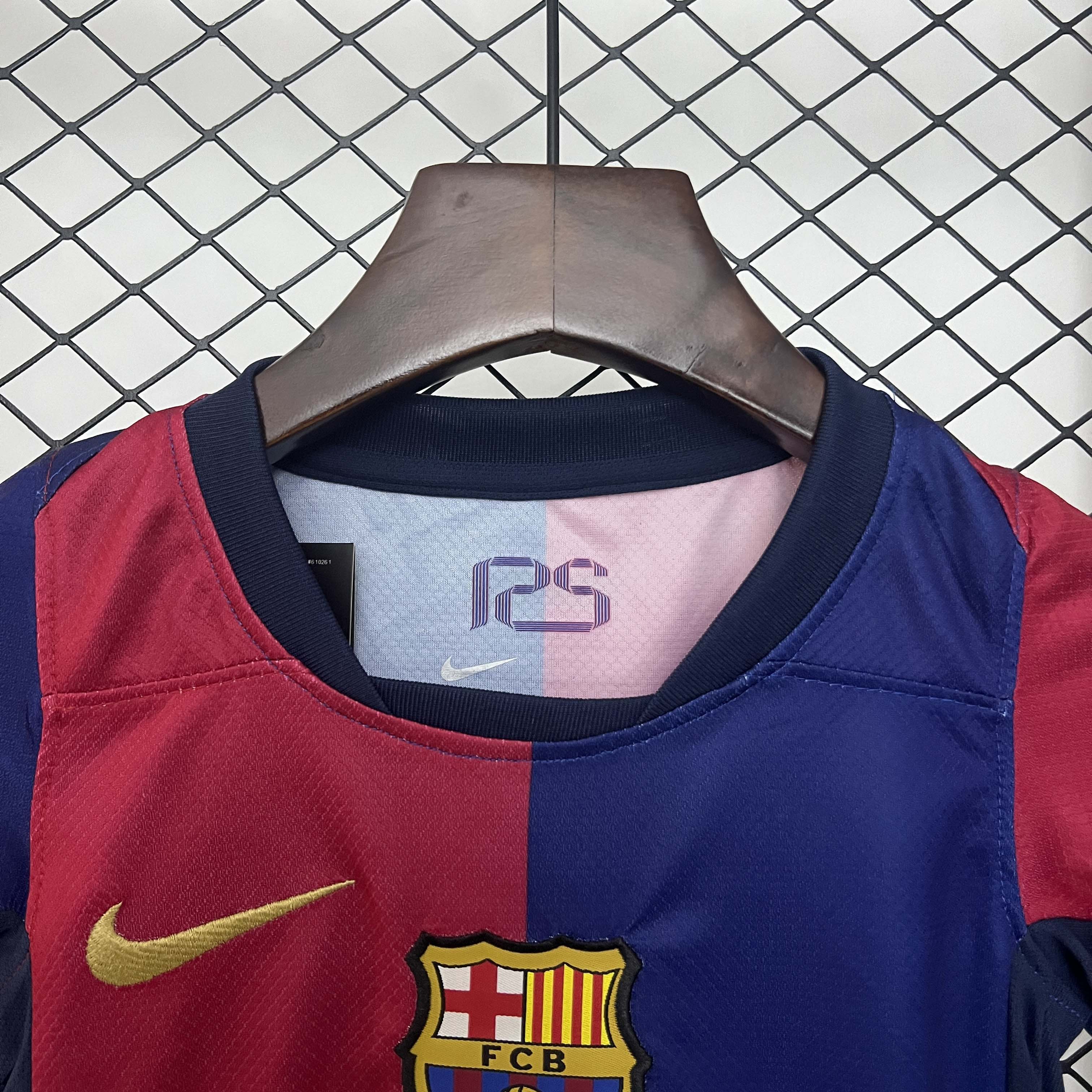 2024/2025 Barcelona Home Football Shirt 1:1 Thai Quality Kids Size:football jersey mysite: unitedjerseyfootball 邓江浪:football